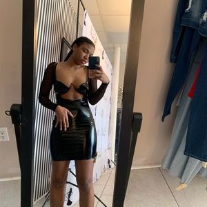 Black Cut Out Bodycon Dress